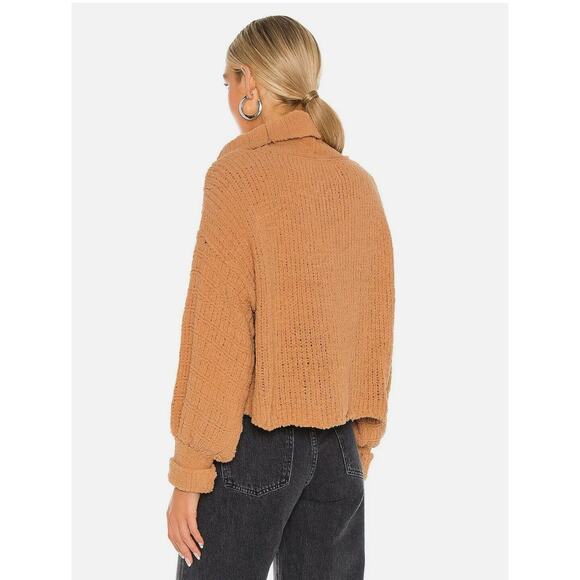 Free People Be Yours Cowl Neck Sweater Camel Size XS - Picture 3 of 11